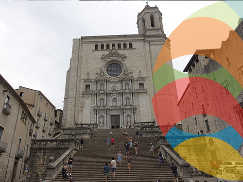 Plaza de la Catedral de Gerona